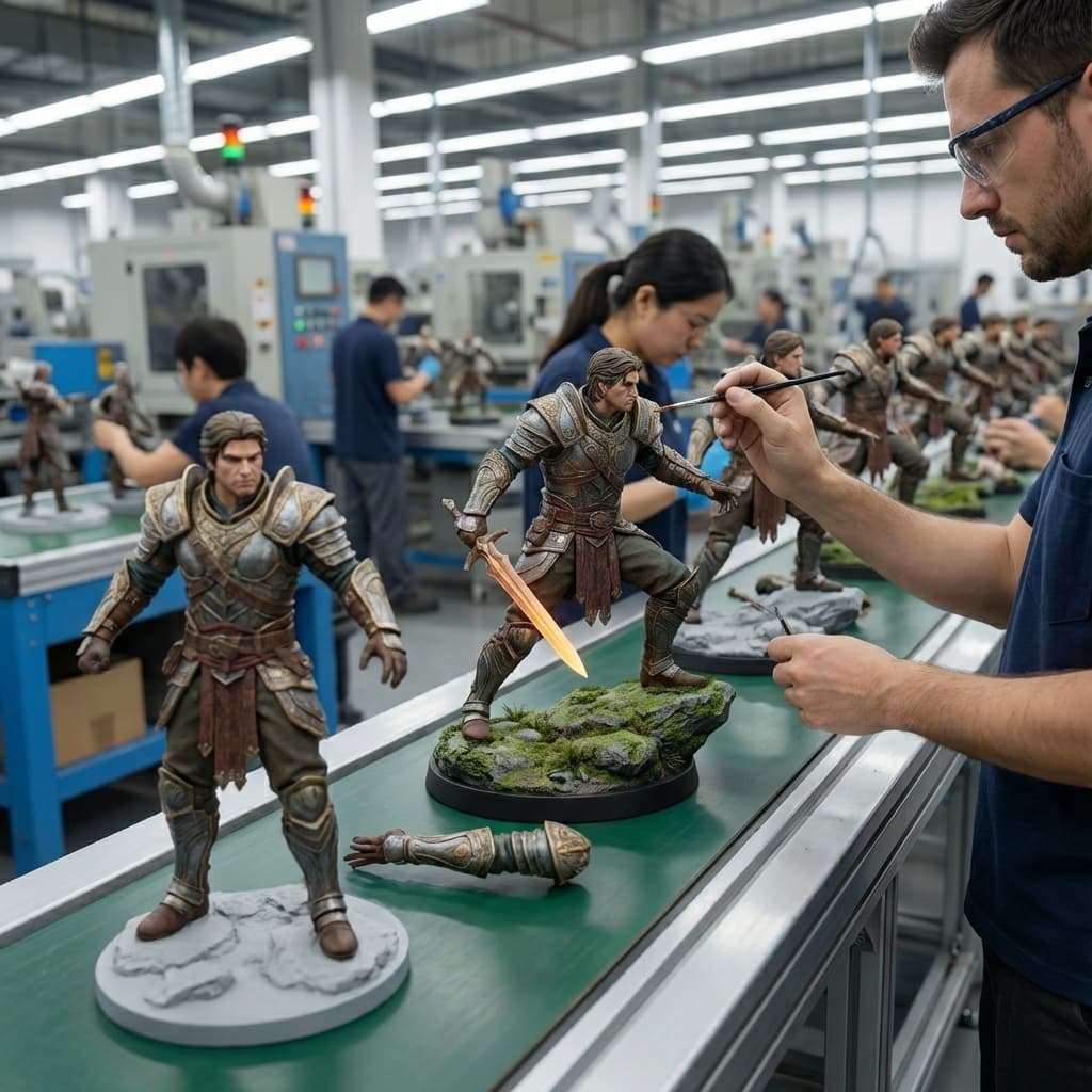 Create photorealistic 3D figurines and collectibles with packaging, displays